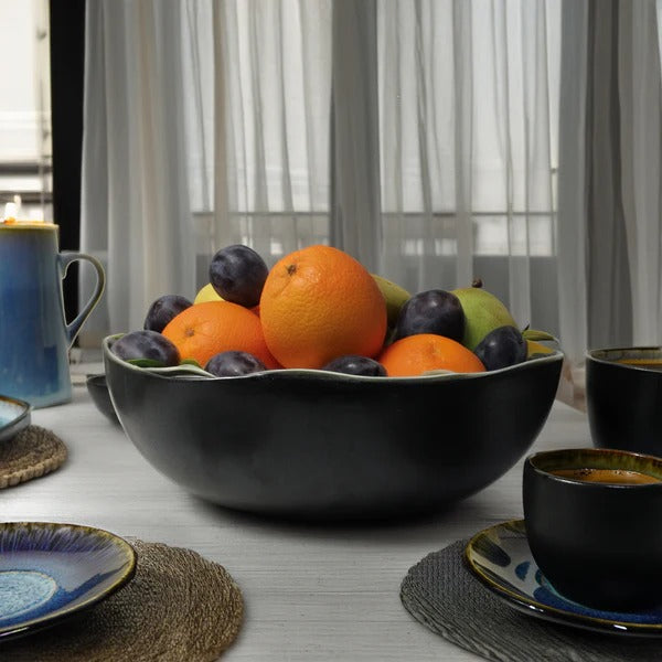 38 Pieces BLUE WAVE Dining set - BWS -  Dinnerware Sets - ebarza Furniture UAE | Shop Modern Furniture in Abu Dhabi & Dubai - مفروشات ايبازرا في الامارات | تسوق اثاث عصري وديكورات مميزة في دبي وابوظبي