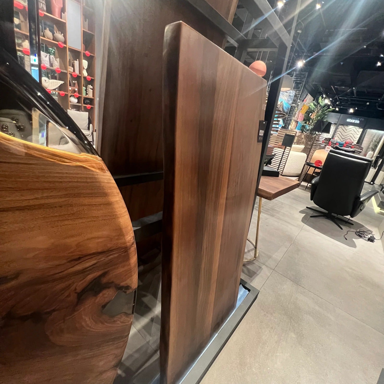 AS IS - 140X70 Cm Live Edge Dining Table Top Sancrec140X70-Nakheel -  DISPLAY ITEM - ebarza Furniture UAE | Shop Modern Furniture in Abu Dhabi & Dubai - مفروشات ايبازرا في الامارات | تسوق اثاث عصري وديكورات مميزة في دبي وابوظبي