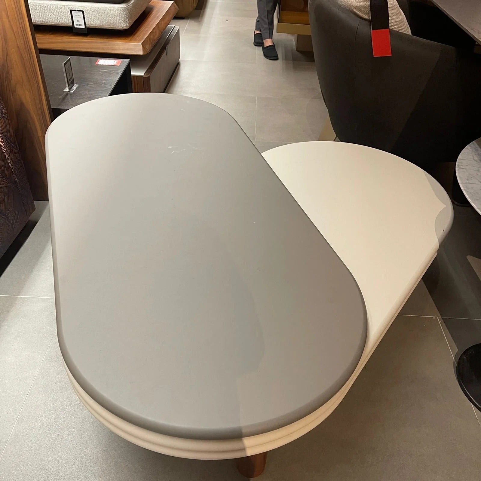 Display Item - ASTON Center Table AS-CT003-TGYAS -  DISPLAY ITEM - ebarza Furniture UAE | Shop Modern Furniture in Abu Dhabi & Dubai - مفروشات ايبازرا في الامارات | تسوق اثاث عصري وديكورات مميزة في دبي وابوظبي
