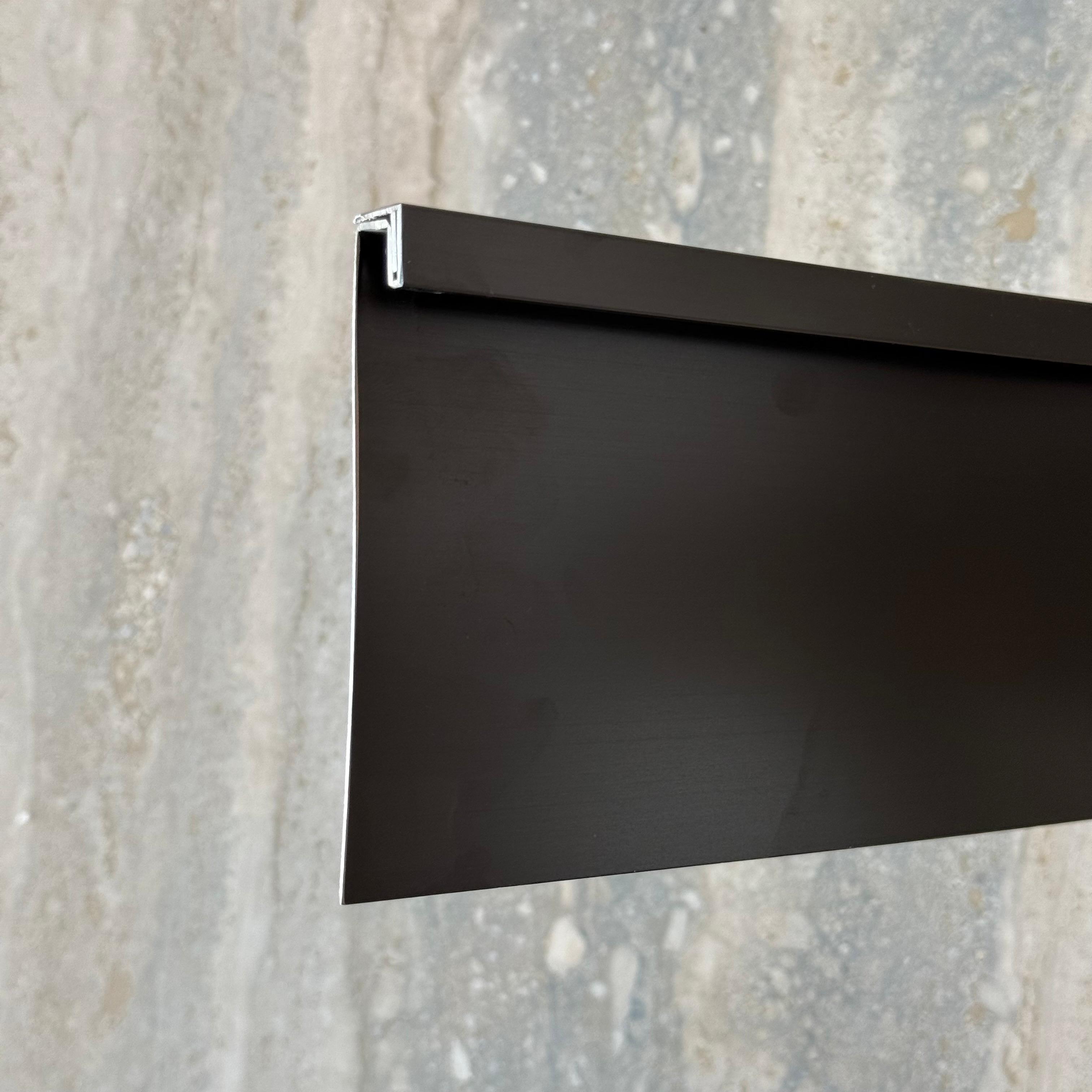R50 (10cm) Internal Corner Skirting Accessories - Black - PR0014 -  wall-panels-profiles - ebarza Furniture UAE | Shop Modern Furniture in Abu Dhabi & Dubai - مفروشات ايبازرا في الامارات | تسوق اثاث عصري وديكورات مميزة في دبي وابوظبي