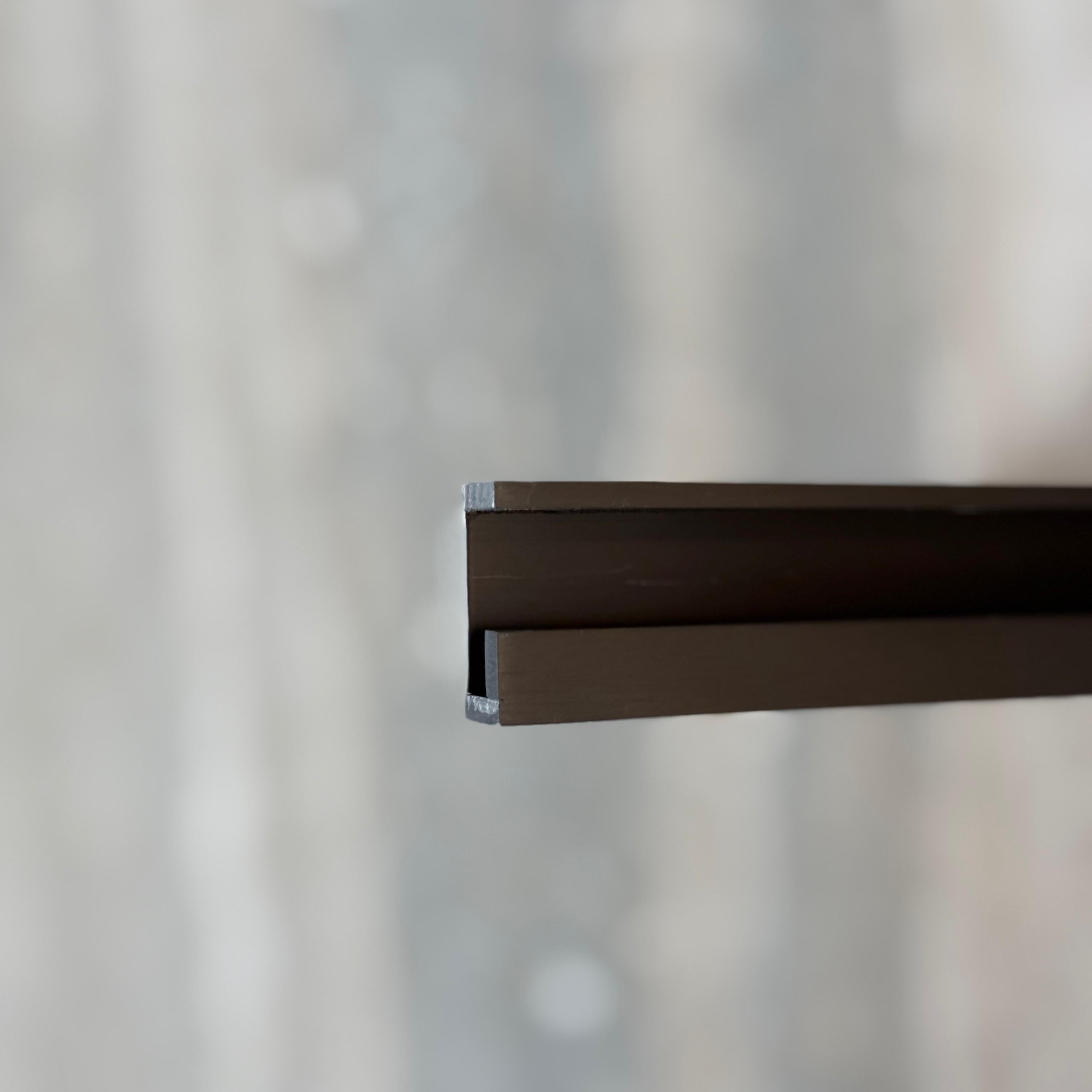 R50 (2.5cm) Curved External Left Corner Accessories - Black - PR0004 -  wall-panels-profiles - ebarza Furniture UAE | Shop Modern Furniture in Abu Dhabi & Dubai - مفروشات ايبازرا في الامارات | تسوق اثاث عصري وديكورات مميزة في دبي وابوظبي