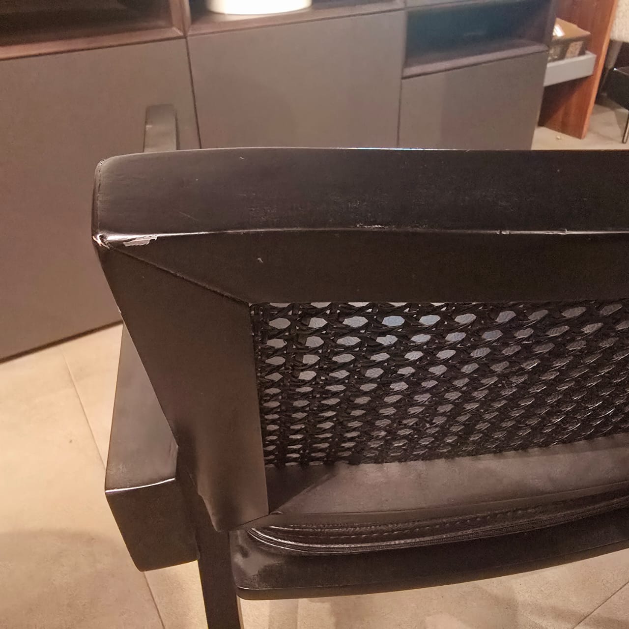 Display Item - Moes Armchair Sanc-Mo034-Black cord - NAKHEEL -  DISPLAY ITEM - ebarza Furniture UAE | Shop Modern Furniture in Abu Dhabi & Dubai - مفروشات ايبازرا في الامارات | تسوق اثاث عصري وديكورات مميزة في دبي وابوظبي