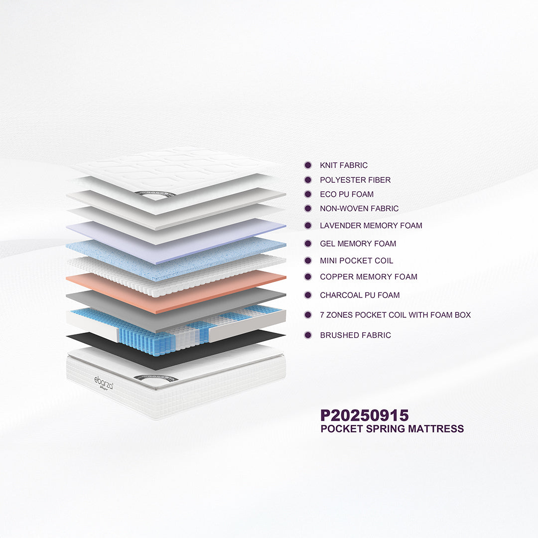 Pre-order 35 Days Delivery 160x200cm Whisper  Queen Size Pillow-top mattress - Pillow-top 32 -  P20250915 - 160*200*32 - Queen Size -  Mattresses - ebarza Furniture UAE | Shop Modern Furniture in Abu Dhabi & Dubai - مفروشات ايبازرا في الامارات | تسوق اثاث عصري وديكورات مميزة في دبي وابوظبي