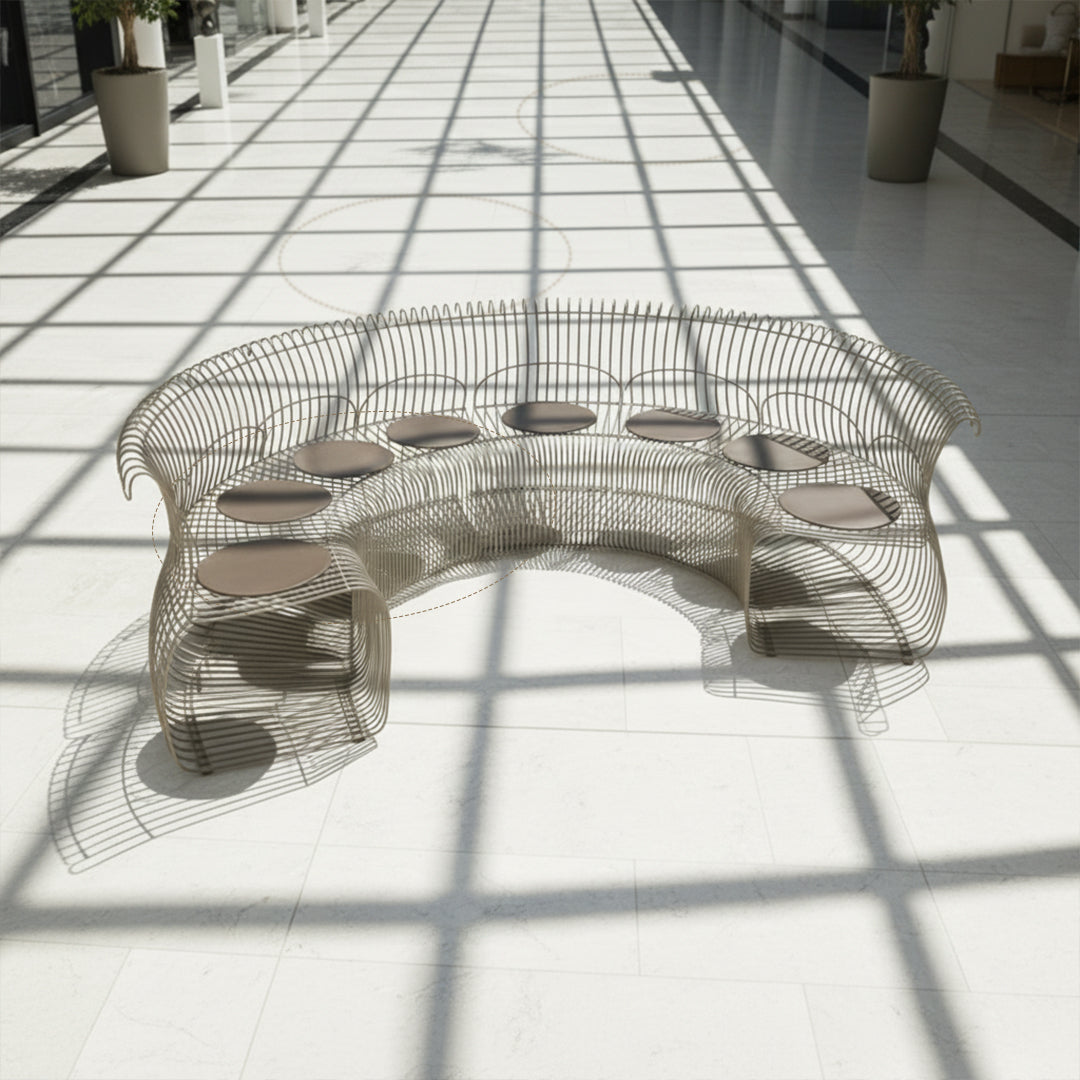 Wire Light Brown With Cushion Chair MC-252A-Light Brown -  Chairs - ebarza Furniture UAE | Shop Modern Furniture in Abu Dhabi & Dubai - مفروشات ايبازرا في الامارات | تسوق اثاث عصري وديكورات مميزة في دبي وابوظبي