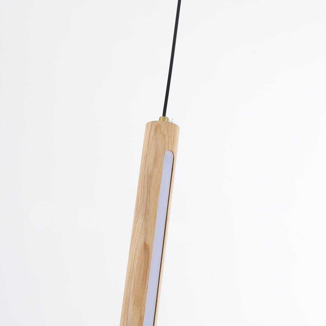 Wood Lustre  LED Linear Light Pendant Lamp - Ashwood MYCP-XTE-Ash -  Pendant Lamps - ebarza Furniture UAE | Shop Modern Furniture in Abu Dhabi & Dubai - مفروشات ايبازرا في الامارات | تسوق اثاث عصري وديكورات مميزة في دبي وابوظبي
