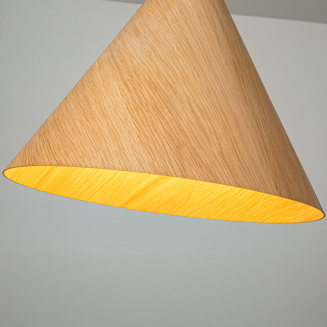 Wood Wave Pendant Lamp - Natural Wood Color MYCP-DLB-XL -  Pendant Lamps - ebarza Furniture UAE | Shop Modern Furniture in Abu Dhabi & Dubai - مفروشات ايبازرا في الامارات | تسوق اثاث عصري وديكورات مميزة في دبي وابوظبي
