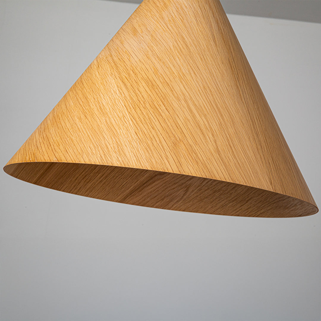 Wood Wave Pendant Lamp - Natural Wood Color MYCP-DLB-XL -  Pendant Lamps - ebarza Furniture UAE | Shop Modern Furniture in Abu Dhabi & Dubai - مفروشات ايبازرا في الامارات | تسوق اثاث عصري وديكورات مميزة في دبي وابوظبي