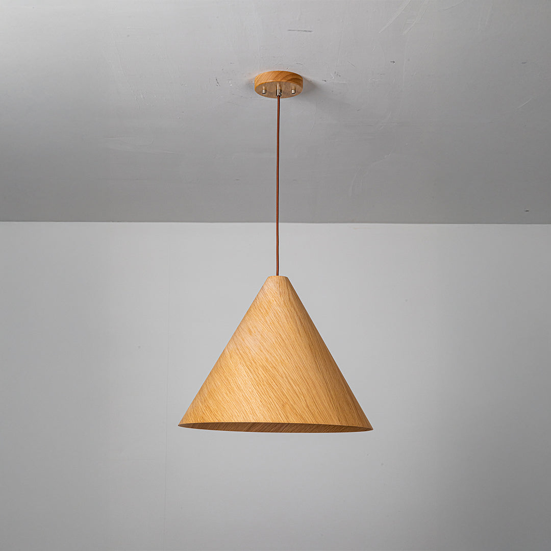 Wood Wave Pendant Lamp - Natural Wood Color MYCP-DLB-XL -  Pendant Lamps - ebarza Furniture UAE | Shop Modern Furniture in Abu Dhabi & Dubai - مفروشات ايبازرا في الامارات | تسوق اثاث عصري وديكورات مميزة في دبي وابوظبي