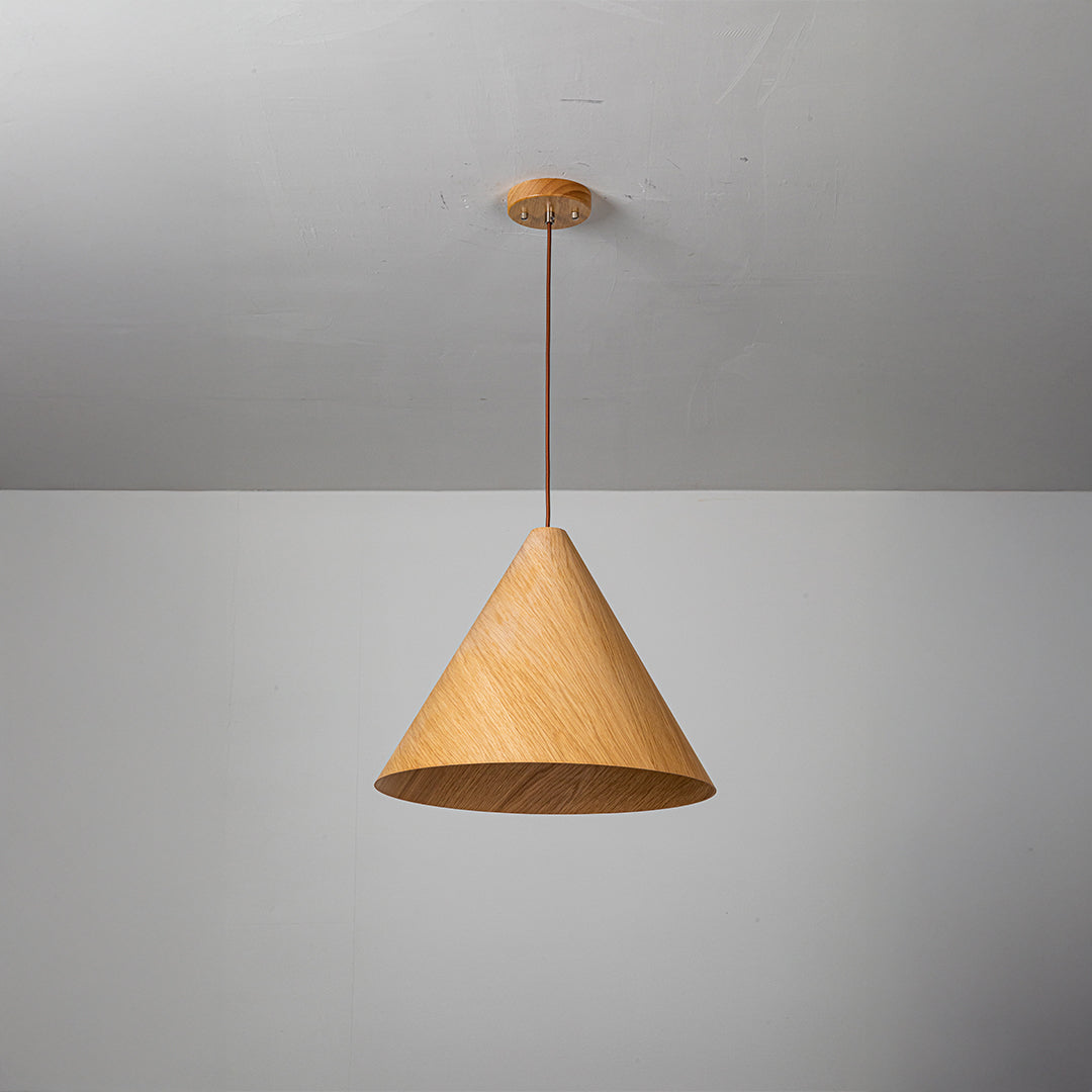 Wood Wave Pendant Lamp - Natural Wood Color MYCP-DLB-XL -  Pendant Lamps - ebarza Furniture UAE | Shop Modern Furniture in Abu Dhabi & Dubai - مفروشات ايبازرا في الامارات | تسوق اثاث عصري وديكورات مميزة في دبي وابوظبي