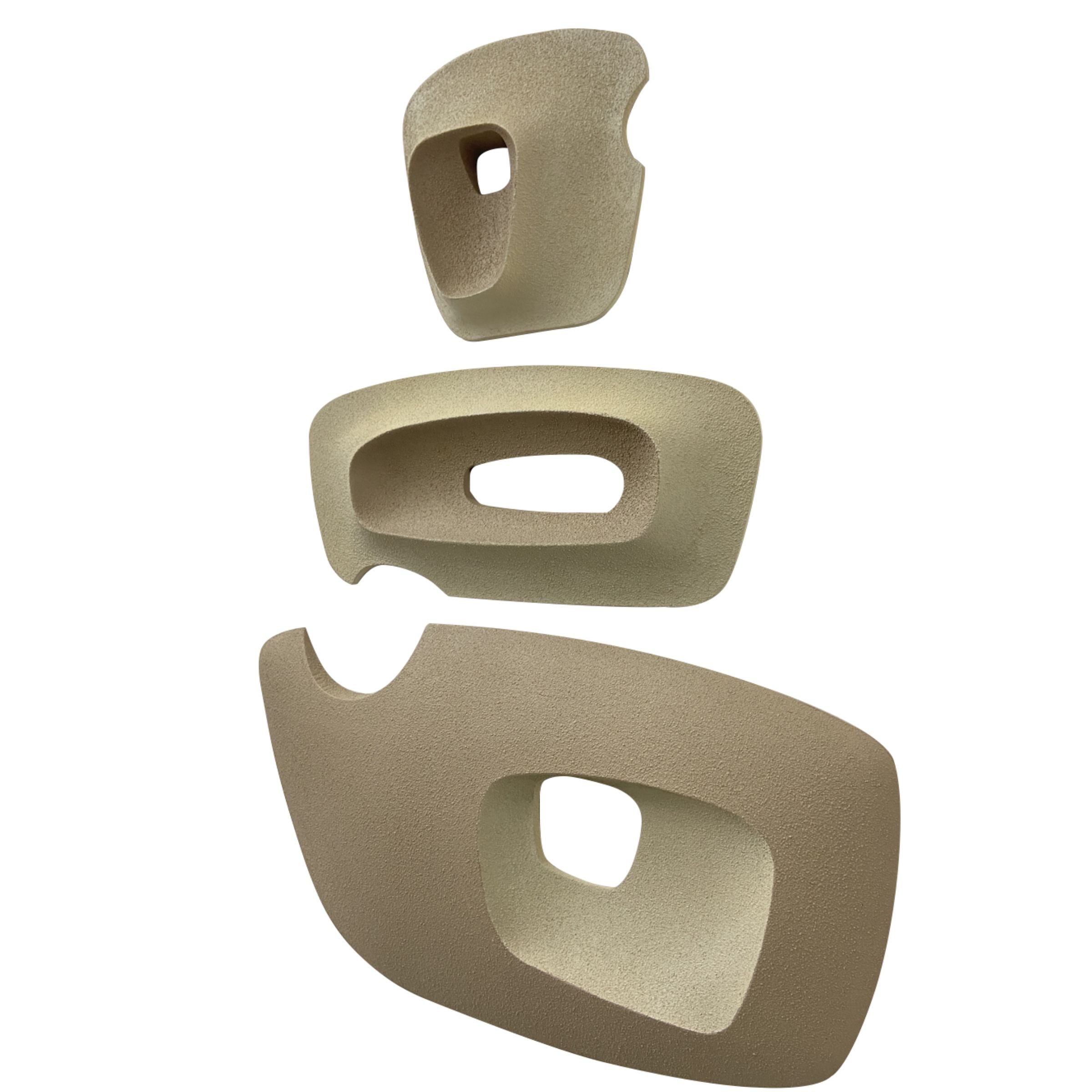 Set of 3 Wood Carving Sandstone PCA-011 -  Artwork - ebarza Furniture UAE | Shop Modern Furniture in Abu Dhabi & Dubai - مفروشات ايبازرا في الامارات | تسوق اثاث عصري وديكورات مميزة في دبي وابوظبي