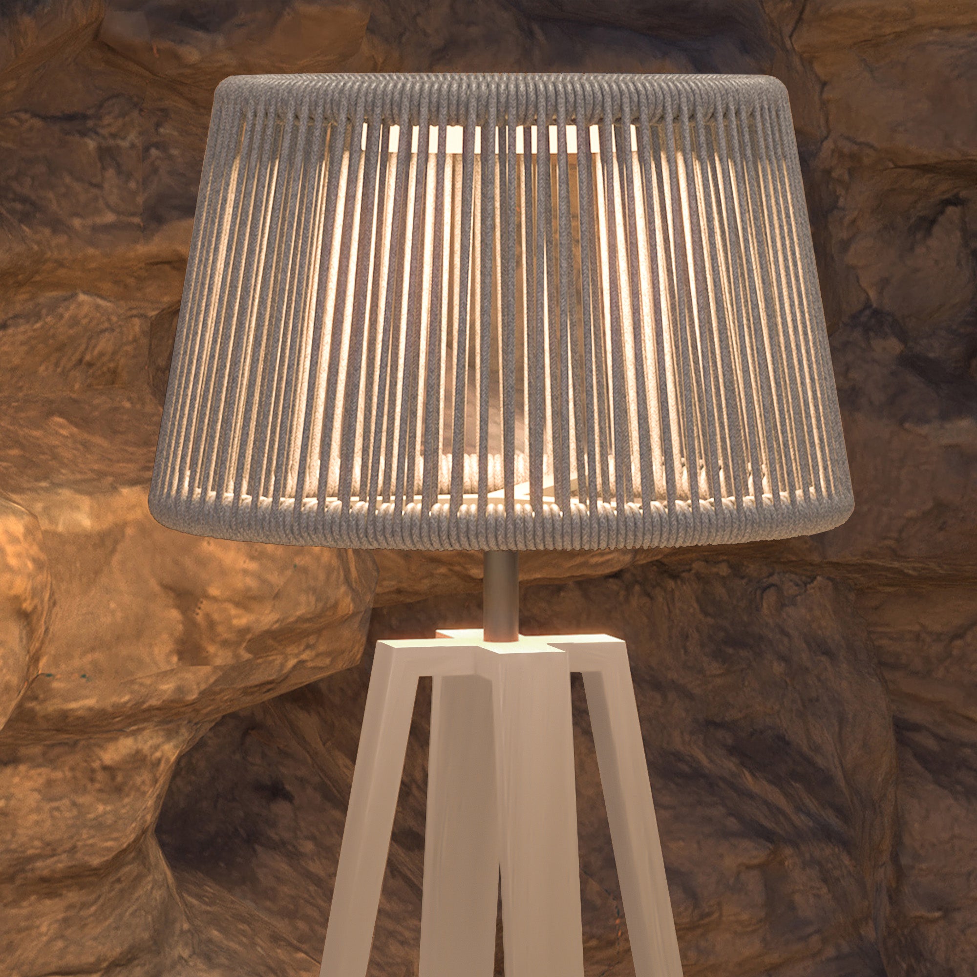 Marrakech Outdoor/Indoor Solar Floor Lamp  AH2019N117ROP -  Smart Outdoors - ebarza Furniture UAE | Shop Modern Furniture in Abu Dhabi & Dubai - مفروشات ايبازرا في الامارات | تسوق اثاث عصري وديكورات مميزة في دبي وابوظبي