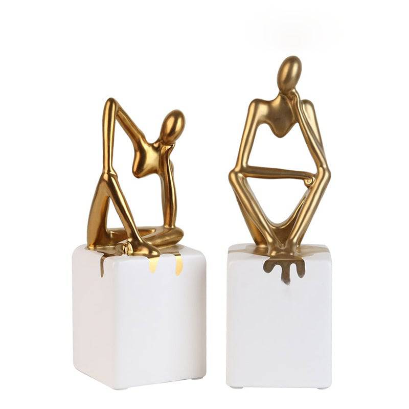 Abstract Patient  Man Ornament Fa-D1824B -  Home Decor Figurines - ebarza Furniture UAE | Shop Modern Furniture in Abu Dhabi & Dubai - مفروشات ايبازرا في الامارات | تسوق اثاث عصري وديكورات مميزة في دبي وابوظبي