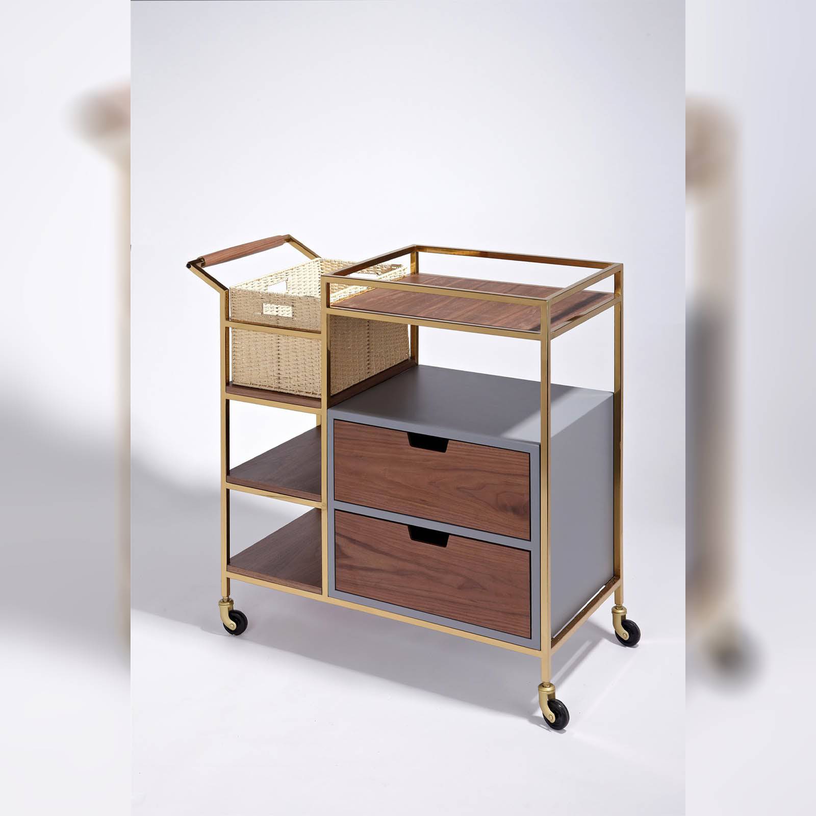 Agen Trolley 19Uc01 (Sp18578) -  Trolley - ebarza Furniture UAE | Shop Modern Furniture in Abu Dhabi & Dubai - مفروشات ايبازرا في الامارات | تسوق اثاث عصري وديكورات مميزة في دبي وابوظبي
