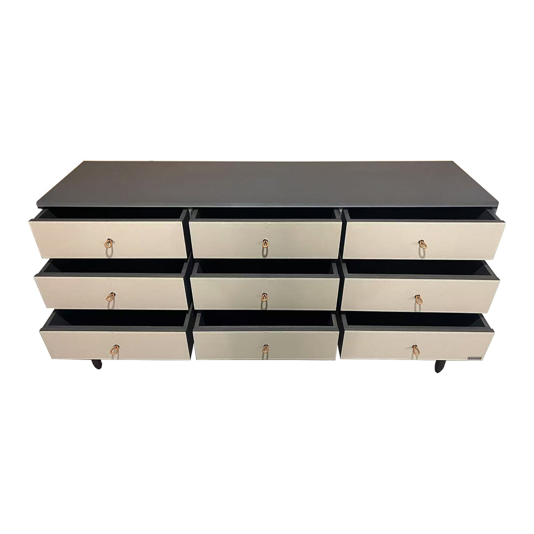 Pre-order 35 Days Delivery Albus Saddle Leather Sideboard JK-G31 -  Sideboards - ebarza Furniture UAE | Shop Modern Furniture in Abu Dhabi & Dubai - مفروشات ايبازرا في الامارات | تسوق اثاث عصري وديكورات مميزة في دبي وابوظبي