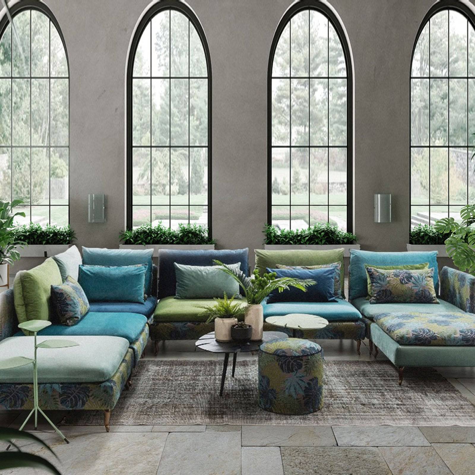 Amazon Coloruim  Pouf  Chelseapouf-Amazon -  Poufs - ebarza Furniture UAE | Shop Modern Furniture in Abu Dhabi & Dubai - مفروشات ايبازرا في الامارات | تسوق اثاث عصري وديكورات مميزة في دبي وابوظبي