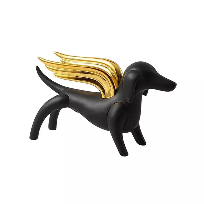 Angel Dog White Fc-Sz22032A -  Home Decor Figurines - ebarza Furniture UAE | Shop Modern Furniture in Abu Dhabi & Dubai - مفروشات ايبازرا في الامارات | تسوق اثاث عصري وديكورات مميزة في دبي وابوظبي