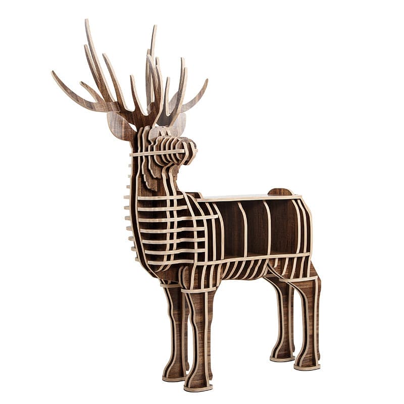 Display Item - Art Home Deer Decoration Shelving Wood Crafts Tp001Mw Nakheel -  DISPLAY ITEM - ebarza Furniture UAE | Shop Modern Furniture in Abu Dhabi & Dubai - مفروشات ايبازرا في الامارات | تسوق اثاث عصري وديكورات مميزة في دبي وابوظبي