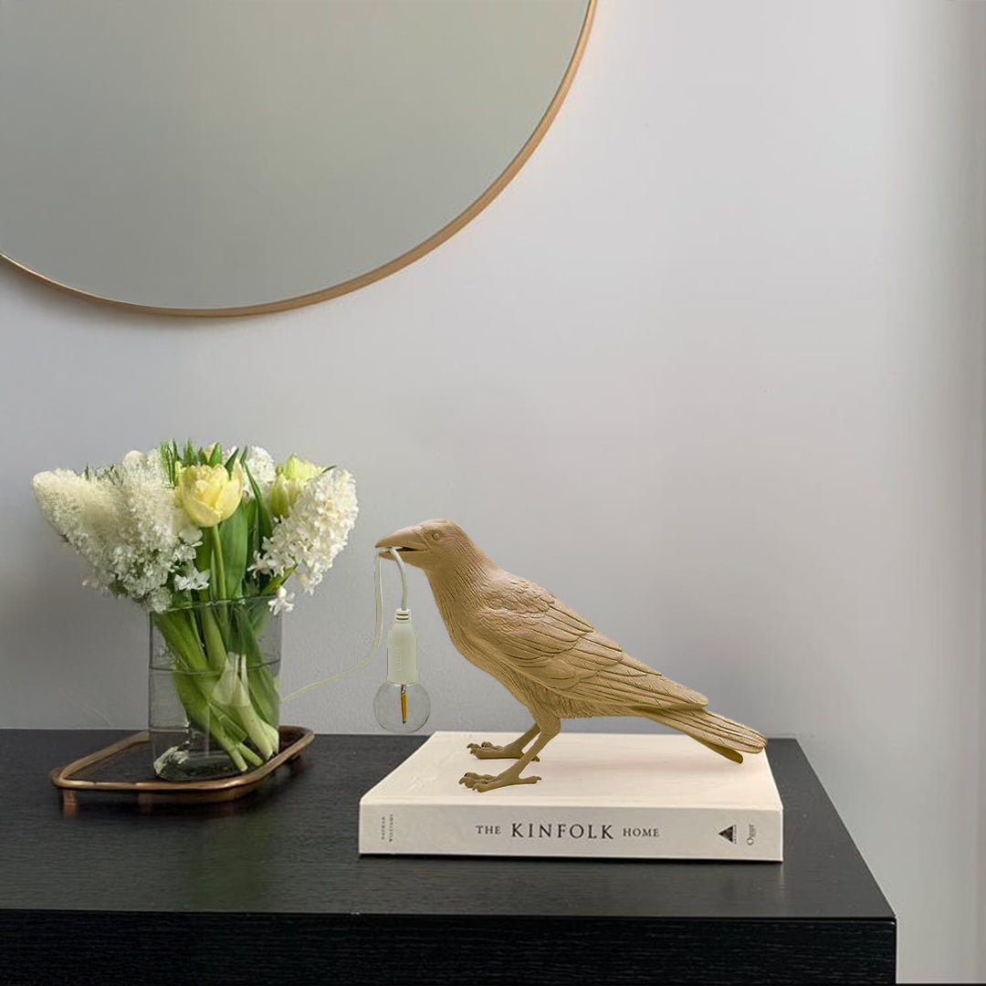 Bird Brown Table Light HTD-IW1433-142 -  Desk\table Lamps - ebarza Furniture UAE | Shop Modern Furniture in Abu Dhabi & Dubai - مفروشات ايبازرا في الامارات | تسوق اثاث عصري وديكورات مميزة في دبي وابوظبي