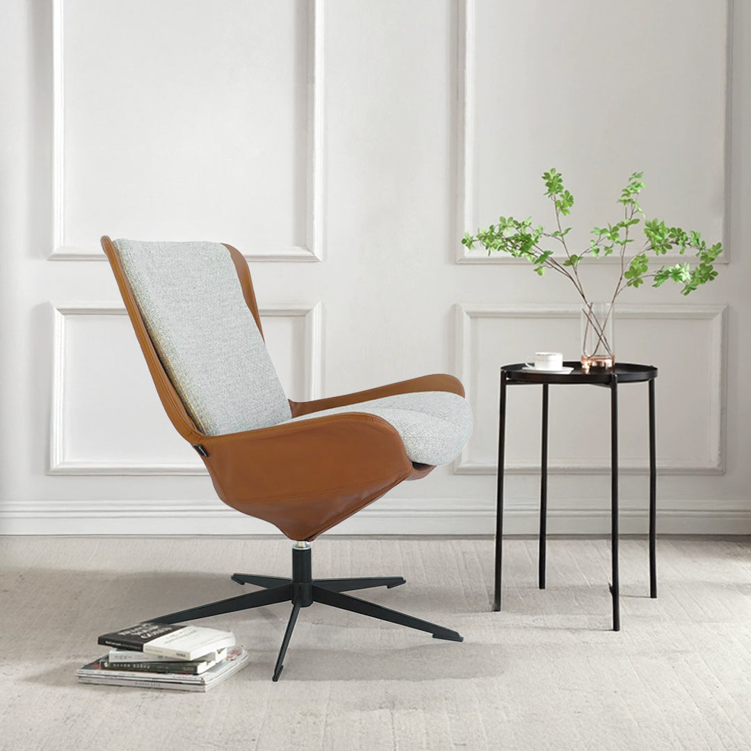 Lotus Swivel Relax Chair  LC-HJ1246 -  Lounge Chairs - ebarza Furniture UAE | Shop Modern Furniture in Abu Dhabi & Dubai - مفروشات ايبازرا في الامارات | تسوق اثاث عصري وديكورات مميزة في دبي وابوظبي