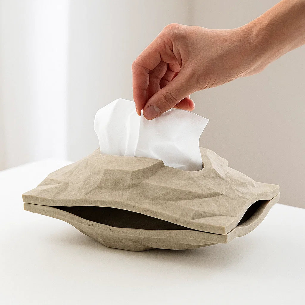 Stone Tissue Box TBG224 -  Tissue Boxes - ebarza Furniture UAE | Shop Modern Furniture in Abu Dhabi & Dubai - مفروشات ايبازرا في الامارات | تسوق اثاث عصري وديكورات مميزة في دبي وابوظبي