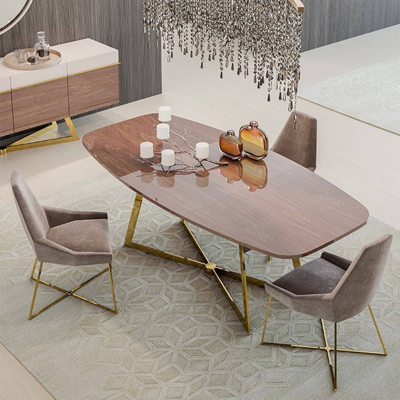 Aura Dining Table Aura-Table -  Dining Tables - ebarza Furniture UAE | Shop Modern Furniture in Abu Dhabi & Dubai - مفروشات ايبازرا في الامارات | تسوق اثاث عصري وديكورات مميزة في دبي وابوظبي