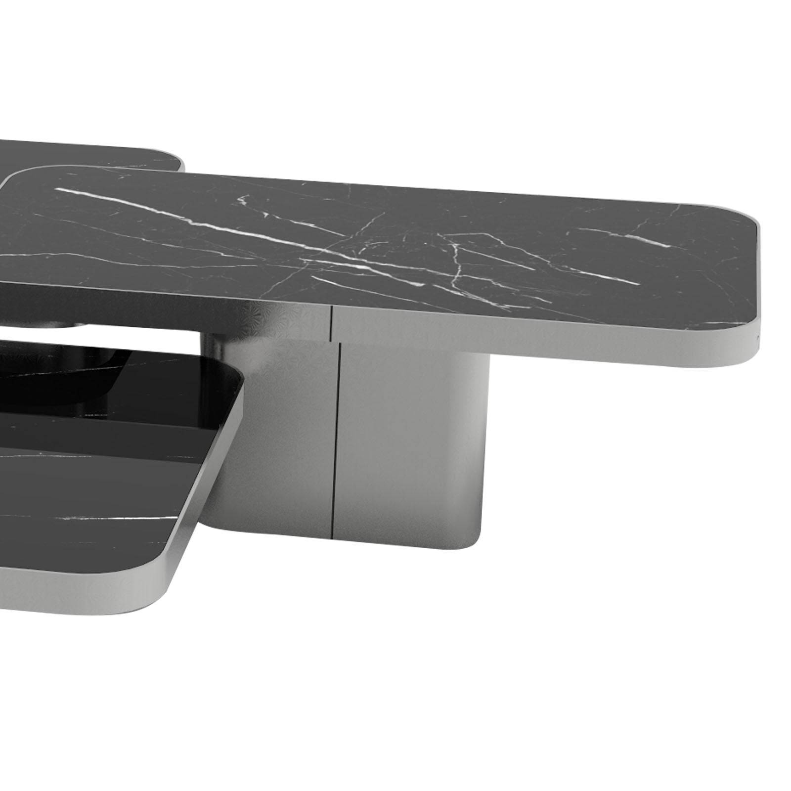 Babylon Set Of 3 Natural Marble Side Table 321Ct1+2+3-C -  Side Tables - ebarza Furniture UAE | Shop Modern Furniture in Abu Dhabi & Dubai - مفروشات ايبازرا في الامارات | تسوق اثاث عصري وديكورات مميزة في دبي وابوظبي