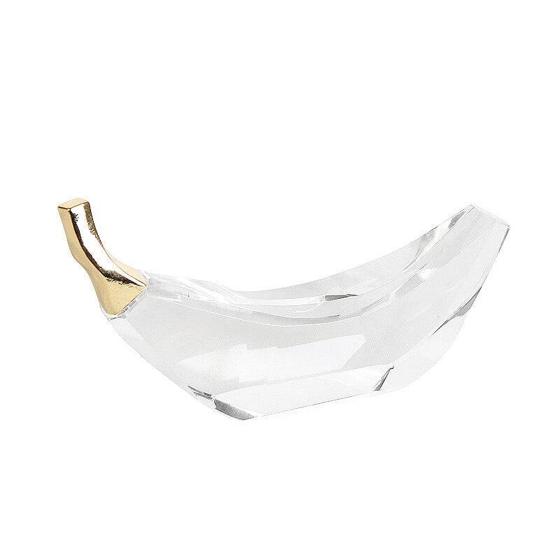 Banana Crystal Decoration Fb-Sj2002 -  Home Decor Figurines - ebarza Furniture UAE | Shop Modern Furniture in Abu Dhabi & Dubai - مفروشات ايبازرا في الامارات | تسوق اثاث عصري وديكورات مميزة في دبي وابوظبي