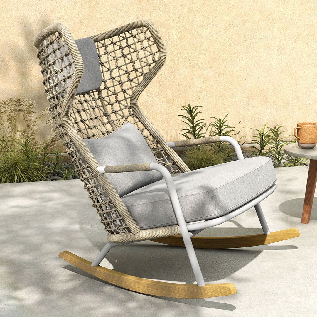 Banyan Outdoor/indoor Rocking Armchair - KC8601N90ROP -  Armchairs - ebarza Furniture UAE | Shop Modern Furniture in Abu Dhabi & Dubai - مفروشات ايبازرا في الامارات | تسوق اثاث عصري وديكورات مميزة في دبي وابوظبي