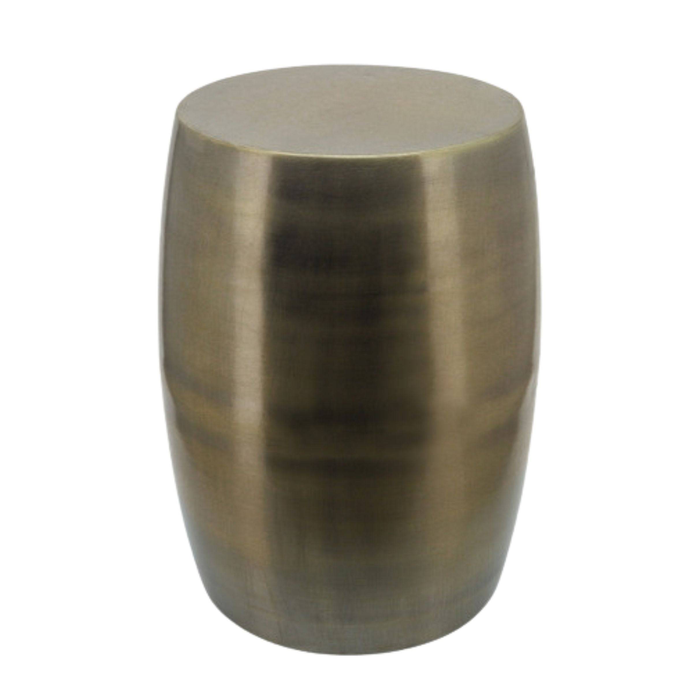 Barrel Shaped Metal Stool 16615 -  Poufs - ebarza Furniture UAE | Shop Modern Furniture in Abu Dhabi & Dubai - مفروشات ايبازرا في الامارات | تسوق اثاث عصري وديكورات مميزة في دبي وابوظبي
