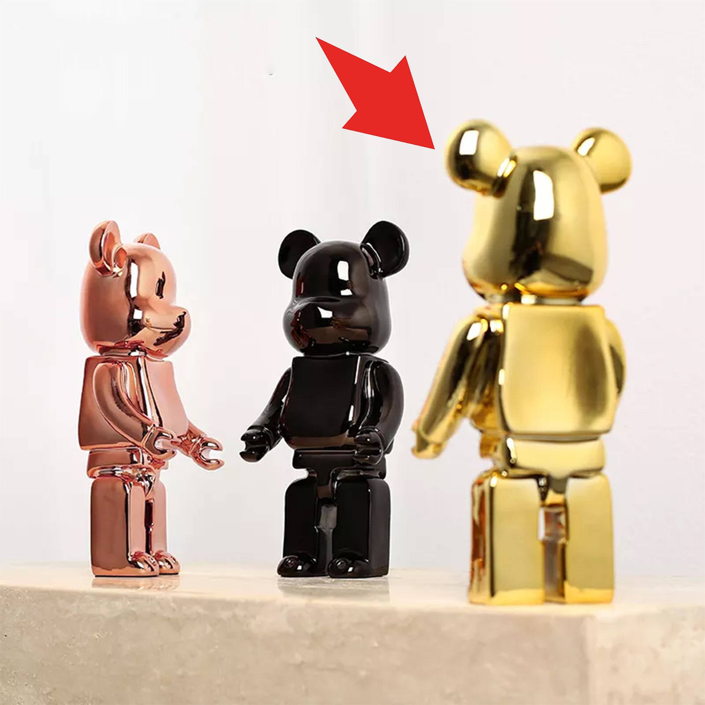 Bear Ornaments Golden Fc-Sz21109C -  Home Decor Figurines - ebarza Furniture UAE | Shop Modern Furniture in Abu Dhabi & Dubai - مفروشات ايبازرا في الامارات | تسوق اثاث عصري وديكورات مميزة في دبي وابوظبي