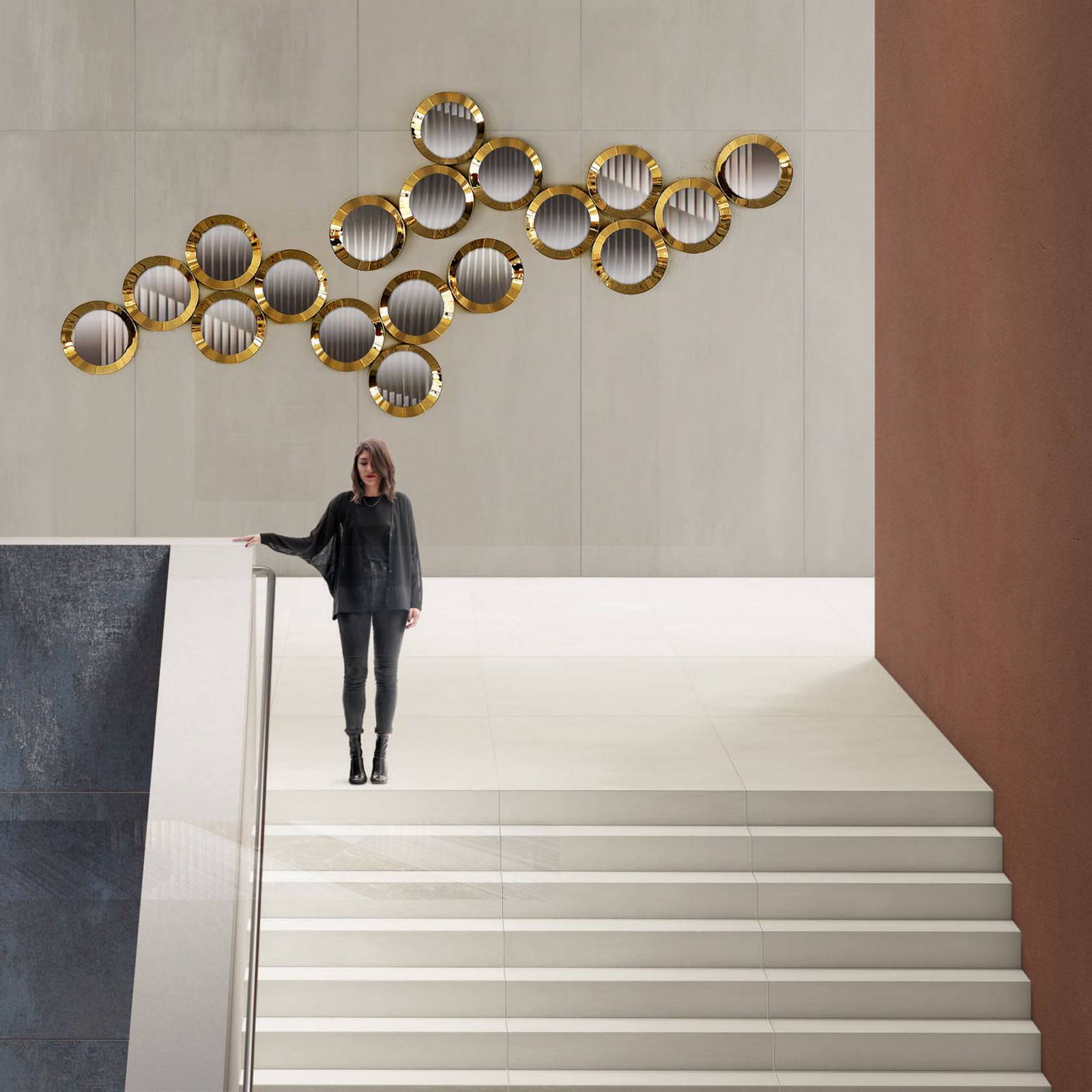Beehive Handcrafted Stainless Steel Artwork Bg2020010-G -  Artwork - ebarza Furniture UAE | Shop Modern Furniture in Abu Dhabi & Dubai - مفروشات ايبازرا في الامارات | تسوق اثاث عصري وديكورات مميزة في دبي وابوظبي