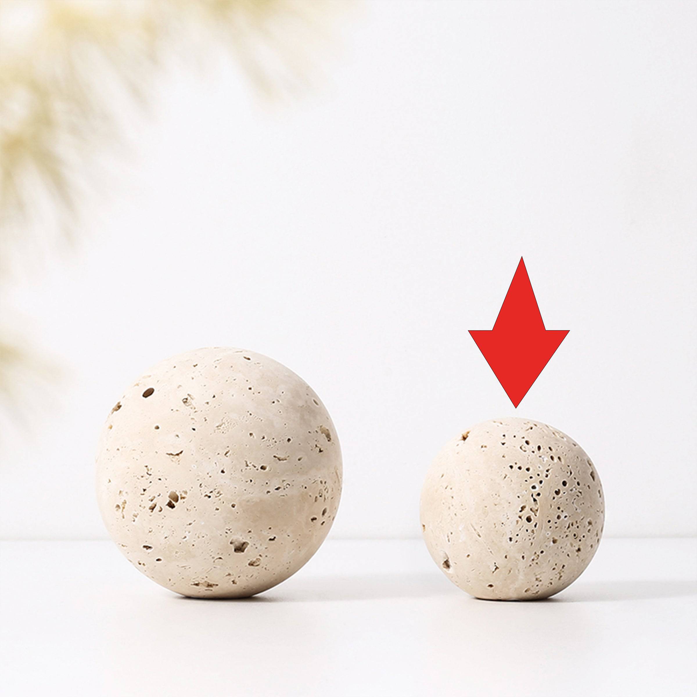 Beige Natural Stone Orb-C Fb-T2017C -  Home Decor Figurines - ebarza Furniture UAE | Shop Modern Furniture in Abu Dhabi & Dubai - مفروشات ايبازرا في الامارات | تسوق اثاث عصري وديكورات مميزة في دبي وابوظبي