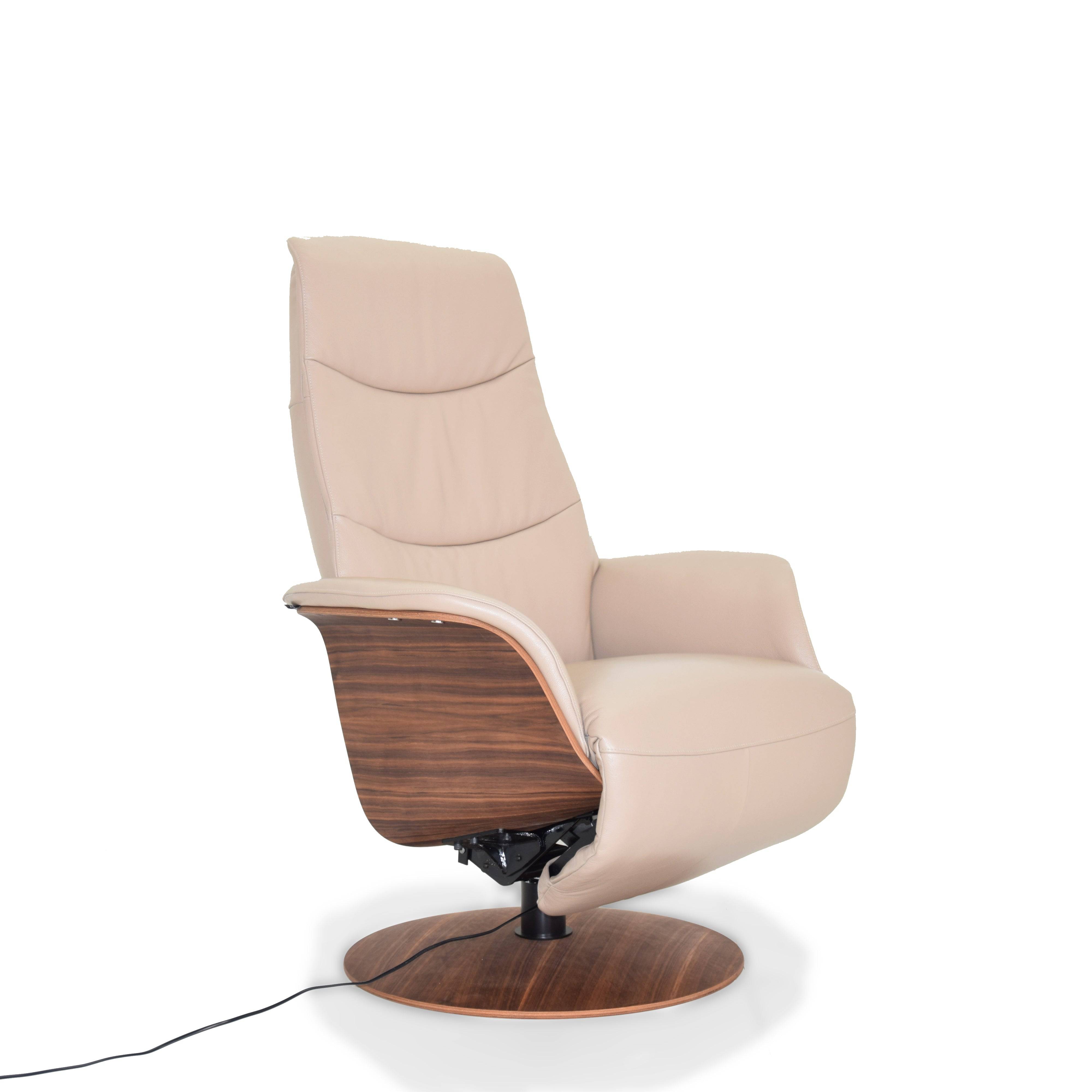 Benz Relaxing Swivel And Electric Biege Recliner Lounge Chair Hkp-5093Mfel-312 -  Lounge Chairs - ebarza Furniture UAE | Shop Modern Furniture in Abu Dhabi & Dubai - مفروشات ايبازرا في الامارات | تسوق اثاث عصري وديكورات مميزة في دبي وابوظبي