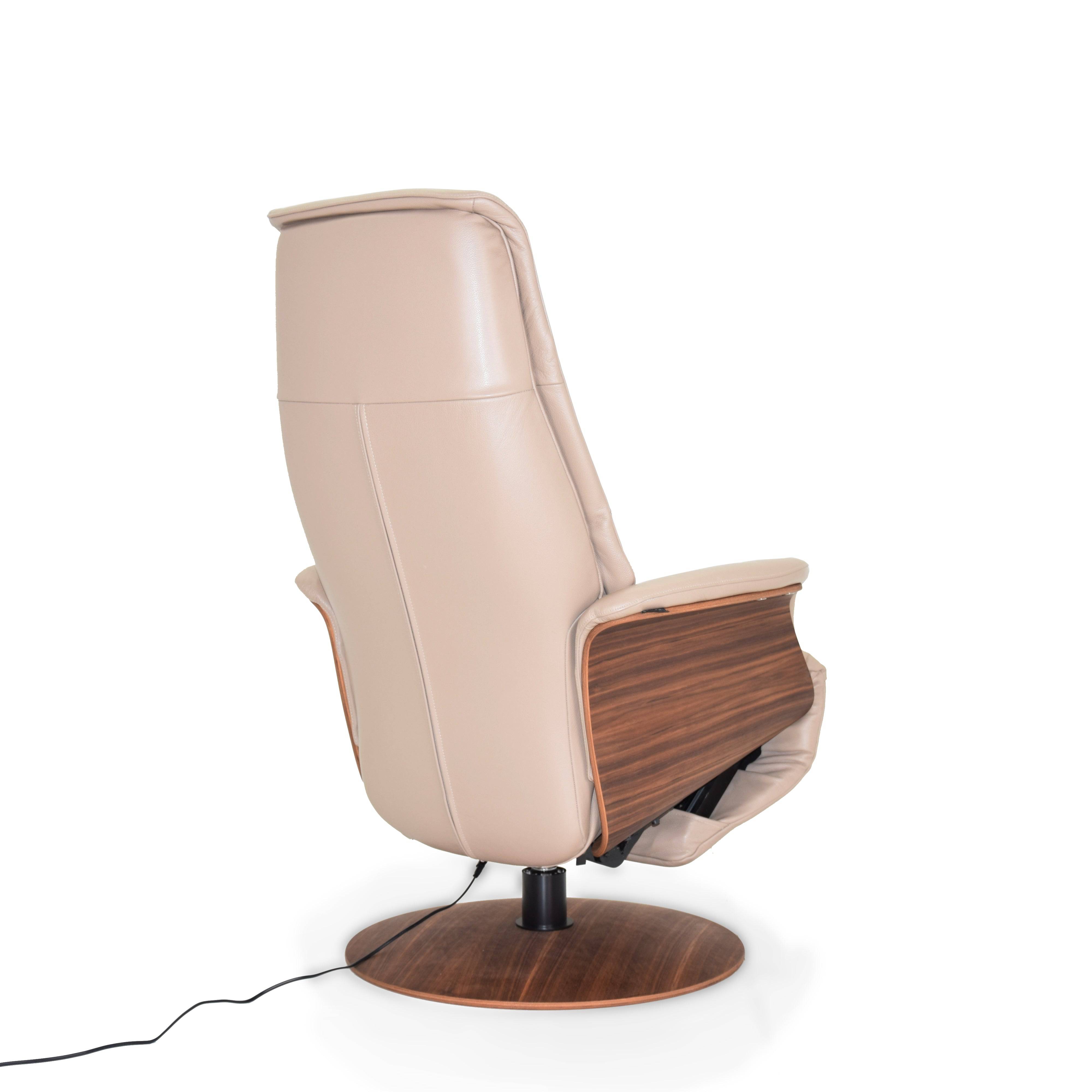 Benz Relaxing Swivel And Electric Biege Recliner Lounge Chair Hkp-5093Mfel-312 -  Lounge Chairs - ebarza Furniture UAE | Shop Modern Furniture in Abu Dhabi & Dubai - مفروشات ايبازرا في الامارات | تسوق اثاث عصري وديكورات مميزة في دبي وابوظبي