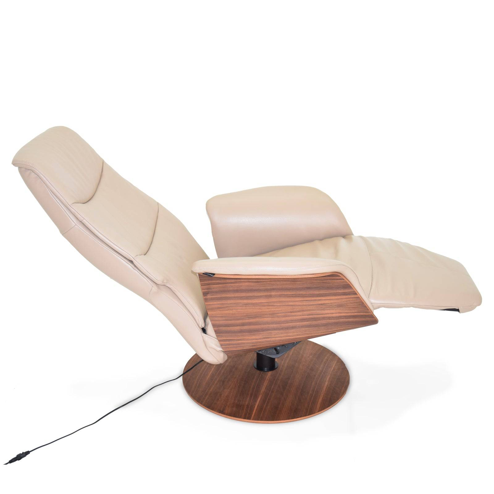 Benz Relaxing Swivel And Electric Biege Recliner Lounge Chair Hkp-5093Mfel-312 -  Lounge Chairs - ebarza Furniture UAE | Shop Modern Furniture in Abu Dhabi & Dubai - مفروشات ايبازرا في الامارات | تسوق اثاث عصري وديكورات مميزة في دبي وابوظبي