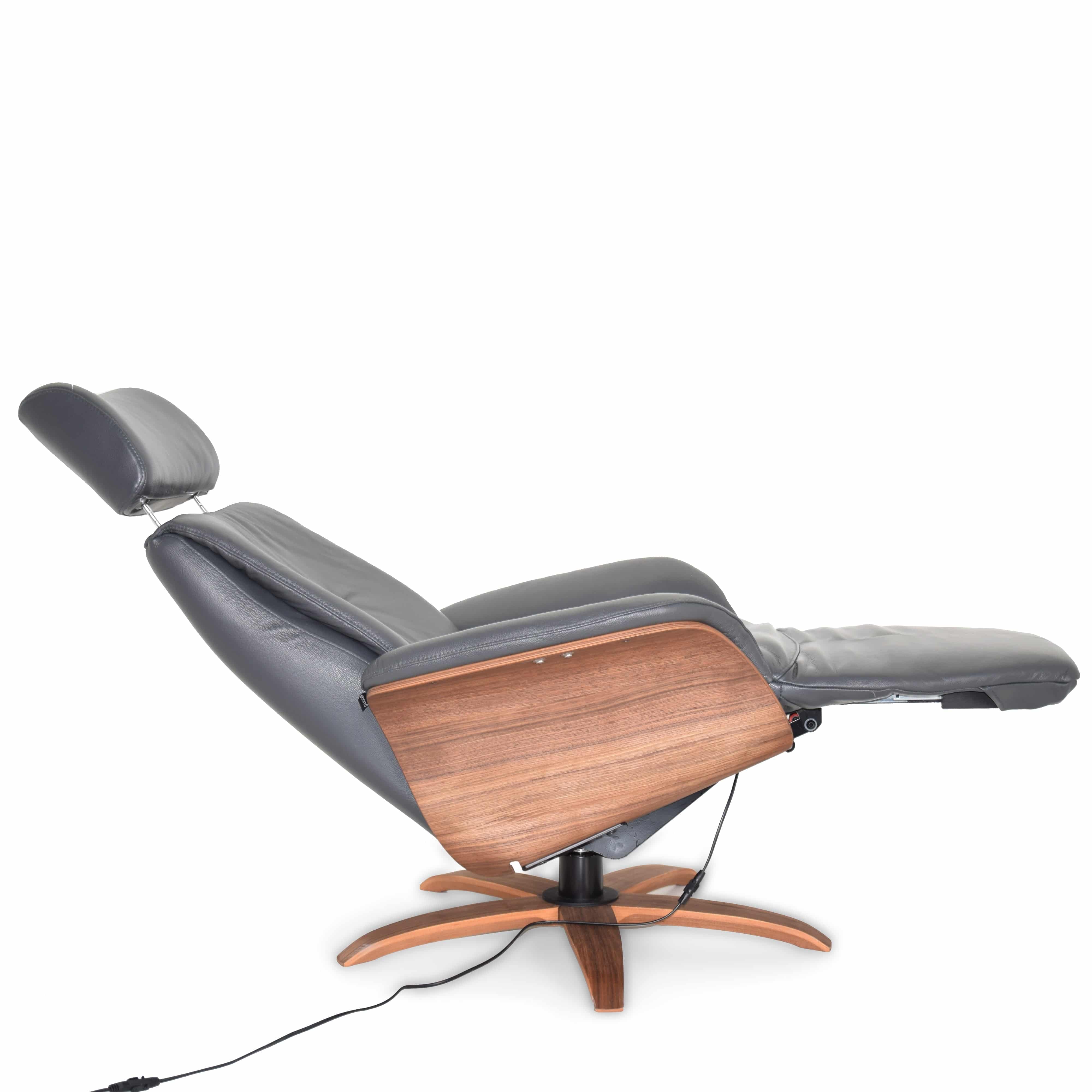 Benz Relaxing Swivel And Electric Grey Recliner Lounge Chair  Hkp-7608Mfel-313 -  Lounge Chairs - ebarza Furniture UAE | Shop Modern Furniture in Abu Dhabi & Dubai - مفروشات ايبازرا في الامارات | تسوق اثاث عصري وديكورات مميزة في دبي وابوظبي