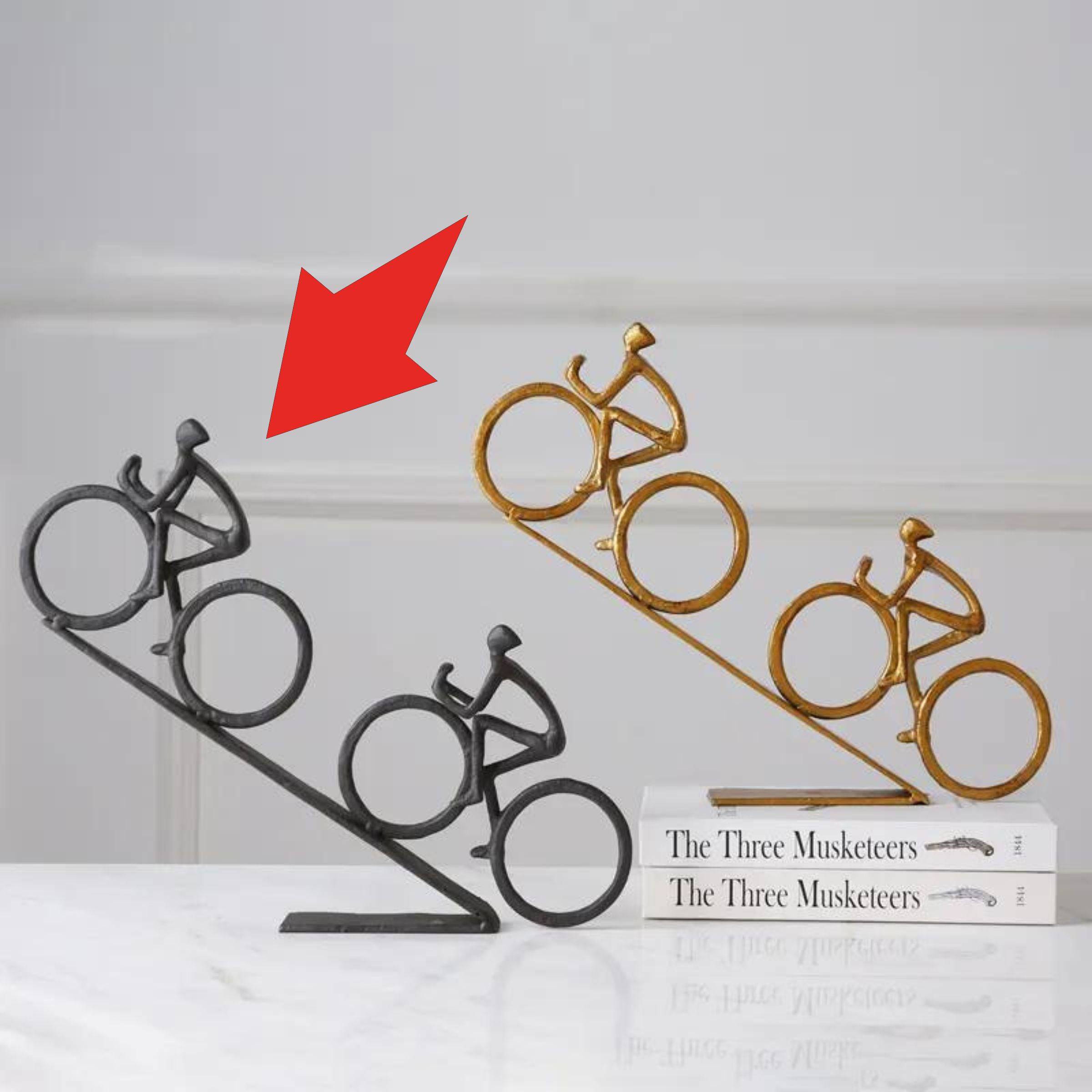 Black Bicycling Fb-W1906A -  Home Decor Figurines - ebarza Furniture UAE | Shop Modern Furniture in Abu Dhabi & Dubai - مفروشات ايبازرا في الامارات | تسوق اثاث عصري وديكورات مميزة في دبي وابوظبي