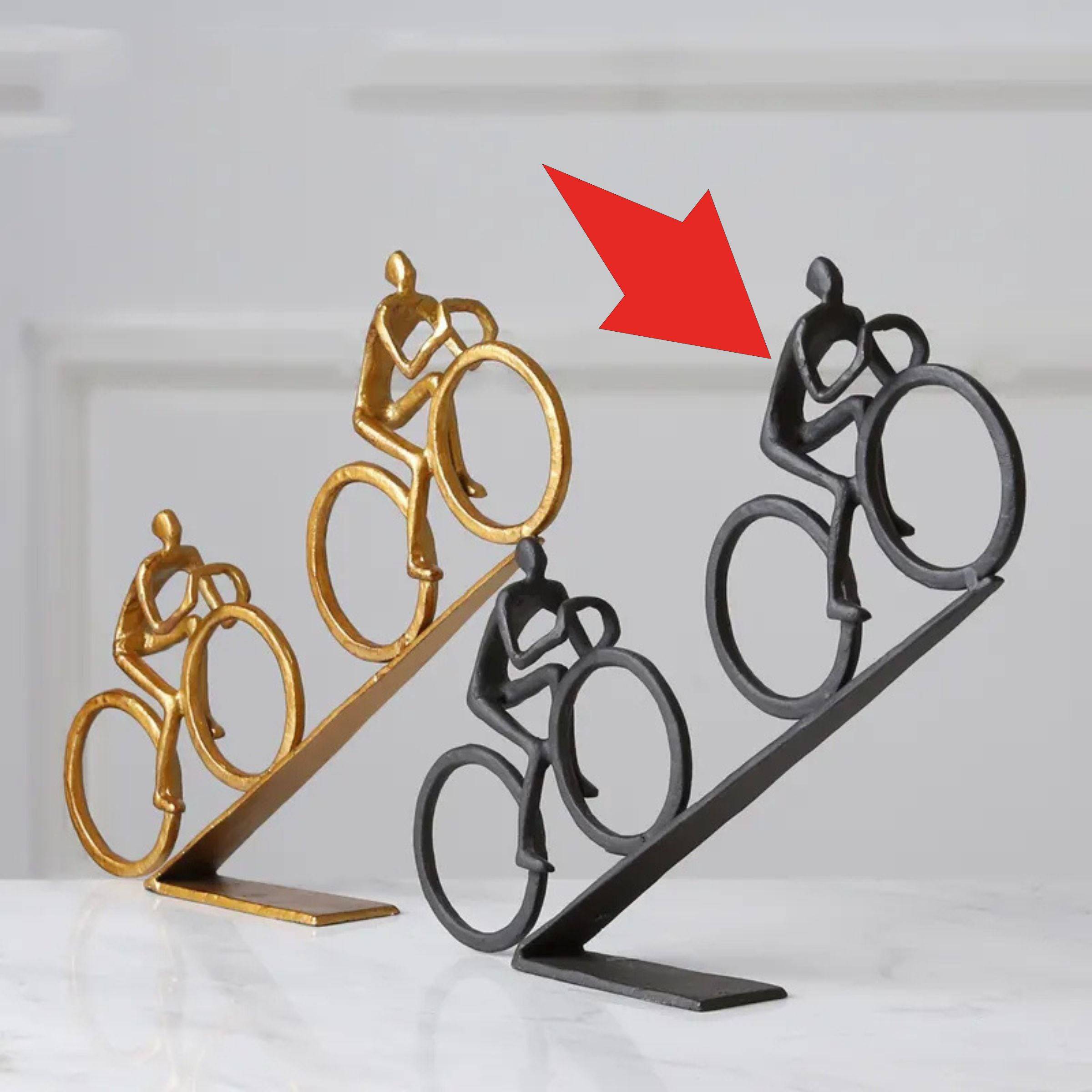 Black Bicycling Fb-W1906A -  Home Decor Figurines - ebarza Furniture UAE | Shop Modern Furniture in Abu Dhabi & Dubai - مفروشات ايبازرا في الامارات | تسوق اثاث عصري وديكورات مميزة في دبي وابوظبي