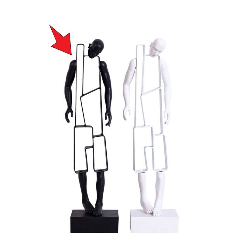 Black Figure Resin Decoration Fc-Sz2025A -  Home Decor Figurines - ebarza Furniture UAE | Shop Modern Furniture in Abu Dhabi & Dubai - مفروشات ايبازرا في الامارات | تسوق اثاث عصري وديكورات مميزة في دبي وابوظبي