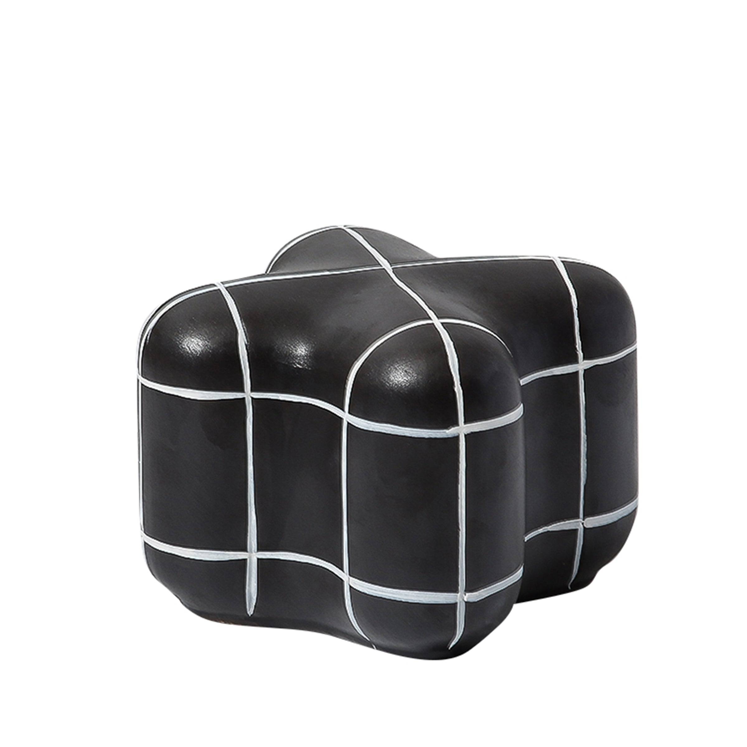 Black Line Square Ornament-B Fa-D21097C -  Home Decor Figurines - ebarza Furniture UAE | Shop Modern Furniture in Abu Dhabi & Dubai - مفروشات ايبازرا في الامارات | تسوق اثاث عصري وديكورات مميزة في دبي وابوظبي