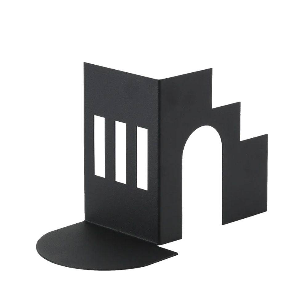 Black Metal Step Book Stand FC-W22003B -  Bookends - ebarza Furniture UAE | Shop Modern Furniture in Abu Dhabi & Dubai - مفروشات ايبازرا في الامارات | تسوق اثاث عصري وديكورات مميزة في دبي وابوظبي