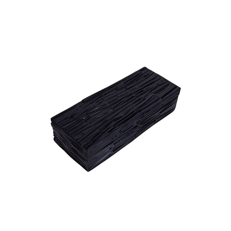 Black Resin Decorative Box-B Fc-Sz2023B -  Decorative Boxes - ebarza Furniture UAE | Shop Modern Furniture in Abu Dhabi & Dubai - مفروشات ايبازرا في الامارات | تسوق اثاث عصري وديكورات مميزة في دبي وابوظبي