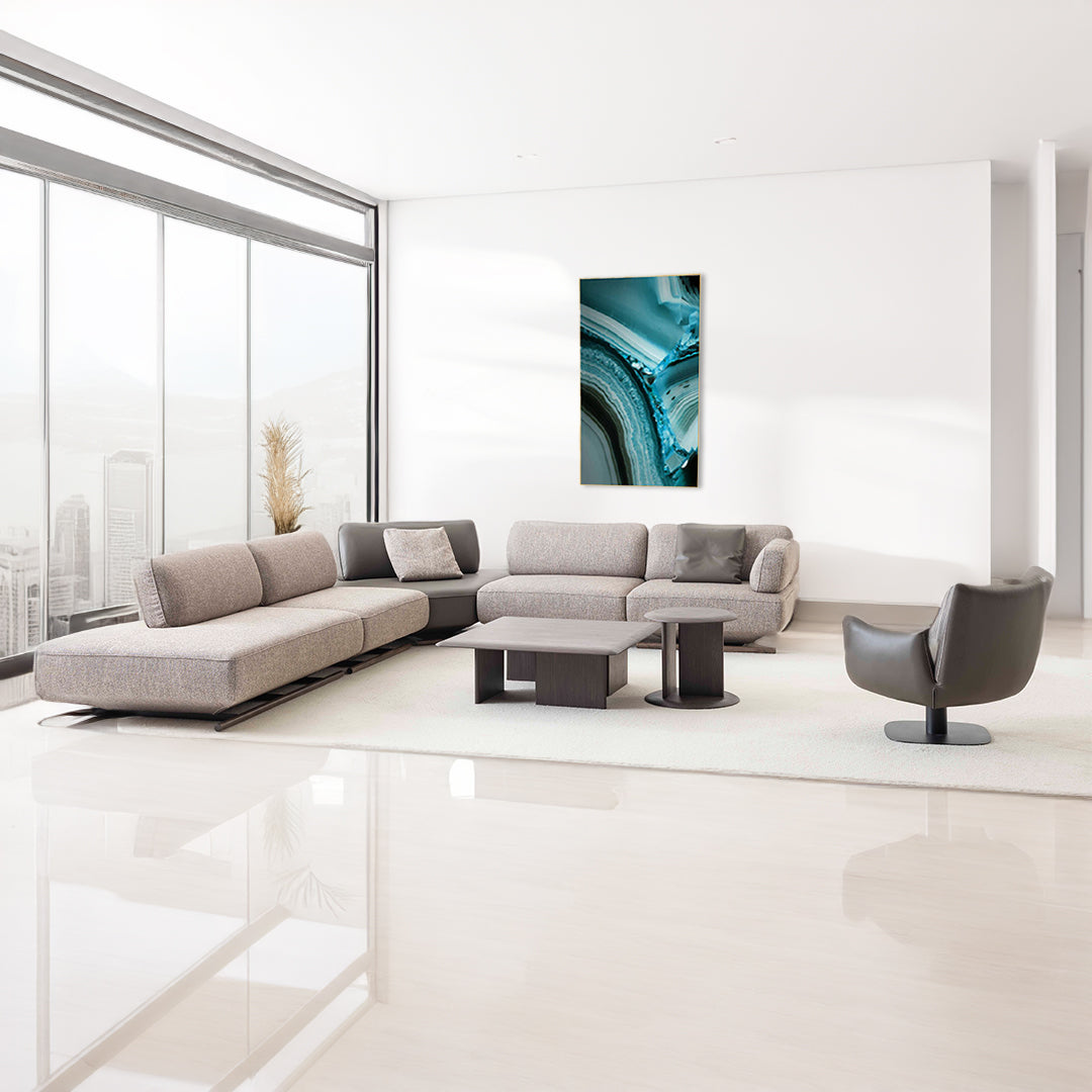 Blue Crystal  Print Painting Wall Art Fa-H1813B -  Paintings - ebarza Furniture UAE | Shop Modern Furniture in Abu Dhabi & Dubai - مفروشات ايبازرا في الامارات | تسوق اثاث عصري وديكورات مميزة في دبي وابوظبي