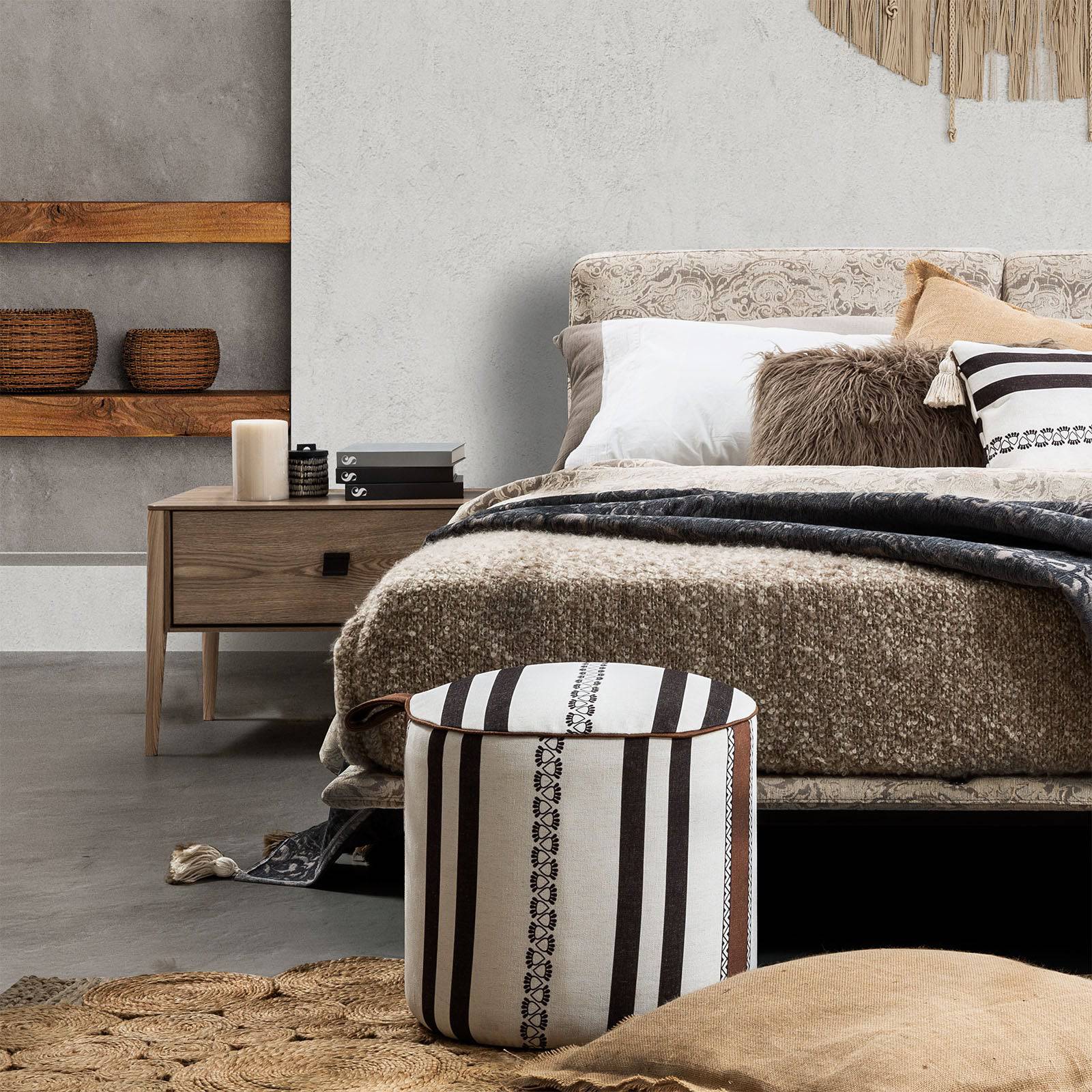 Bristol Bohemian Queen Bed Bis-Print-Q -  Bedsteads - ebarza Furniture UAE | Shop Modern Furniture in Abu Dhabi & Dubai - مفروشات ايبازرا في الامارات | تسوق اثاث عصري وديكورات مميزة في دبي وابوظبي