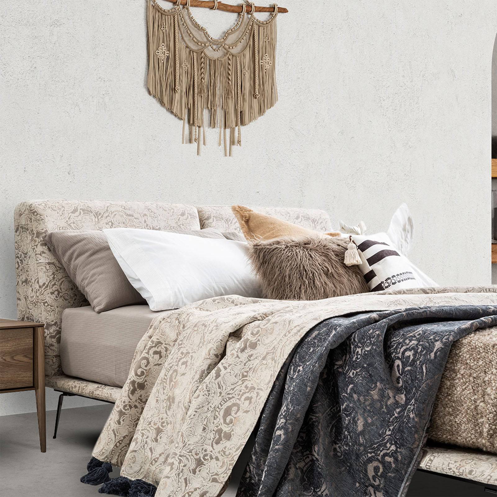 Bristol Bohemian Queen Bed Bis-Print-Q -  Bedsteads - ebarza Furniture UAE | Shop Modern Furniture in Abu Dhabi & Dubai - مفروشات ايبازرا في الامارات | تسوق اثاث عصري وديكورات مميزة في دبي وابوظبي