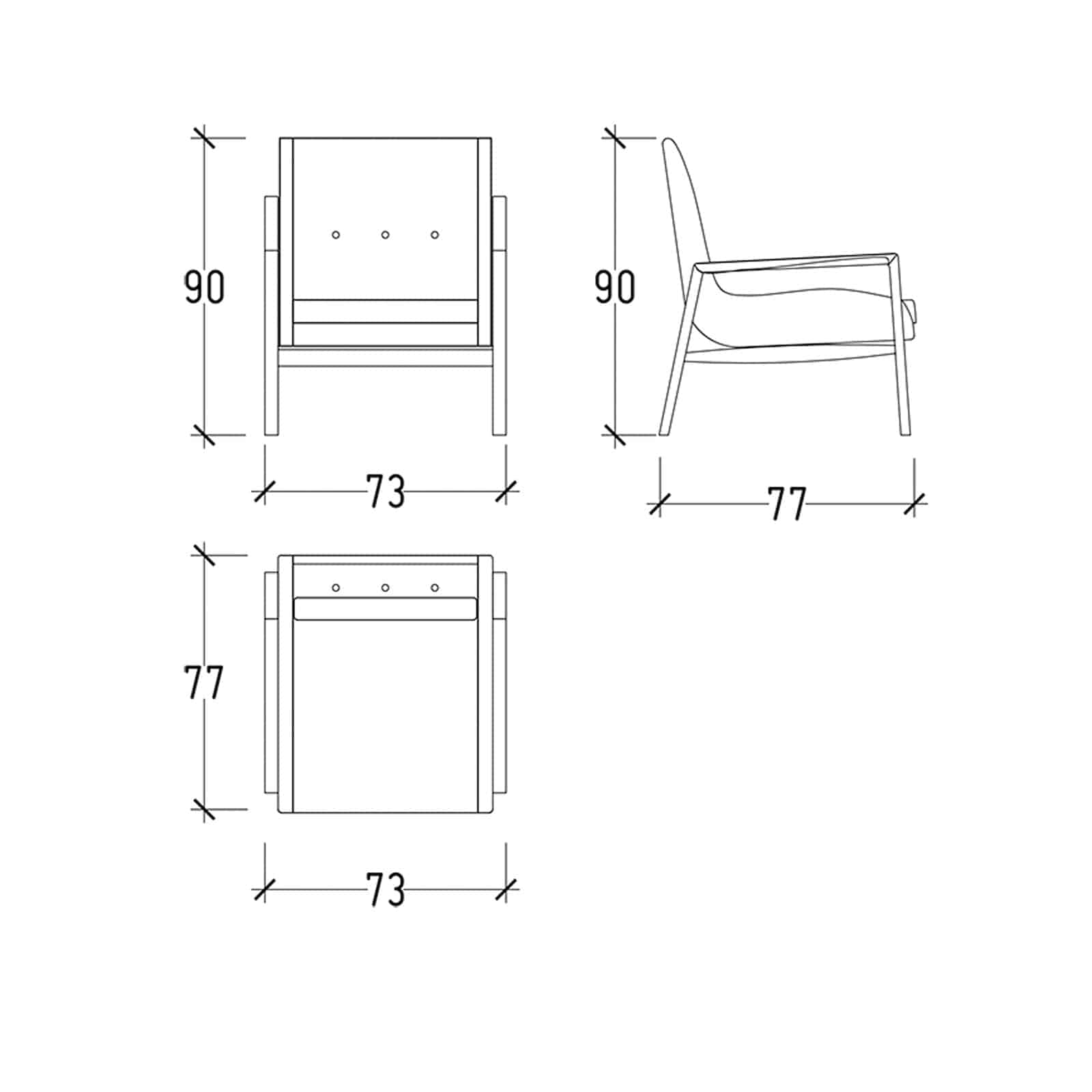Bronx Lounge Chair Bronx-001 -  Lounge Chairs - ebarza Furniture UAE | Shop Modern Furniture in Abu Dhabi & Dubai - مفروشات ايبازرا في الامارات | تسوق اثاث عصري وديكورات مميزة في دبي وابوظبي