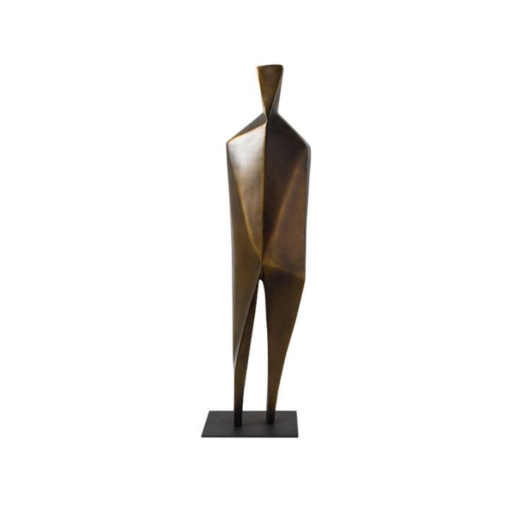 Bronze Man Fc-Sz2107-1 -  Home Decor Figurines - ebarza Furniture UAE | Shop Modern Furniture in Abu Dhabi & Dubai - مفروشات ايبازرا في الامارات | تسوق اثاث عصري وديكورات مميزة في دبي وابوظبي