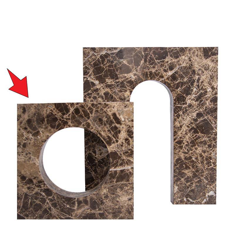 Brown Square & Round Shape Vase-B Fb-T2026B -  Home Decor Figurines - ebarza Furniture UAE | Shop Modern Furniture in Abu Dhabi & Dubai - مفروشات ايبازرا في الامارات | تسوق اثاث عصري وديكورات مميزة في دبي وابوظبي