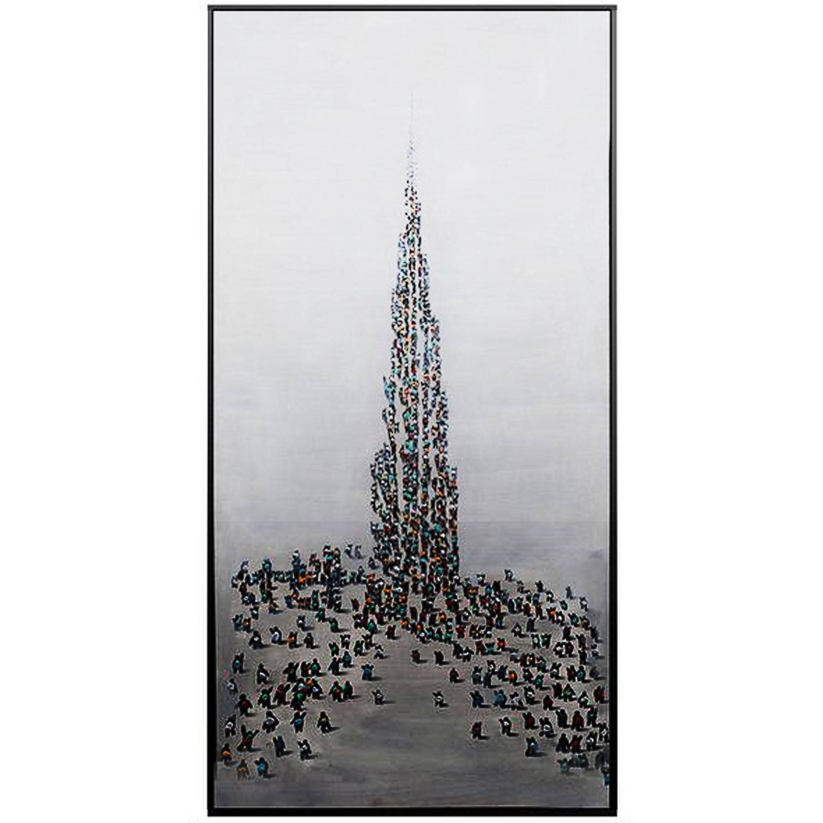 Burj Khalifa Hand Painted Dubai Art Painting 160X80 Cm Soap006 -  Paintings - ebarza Furniture UAE | Shop Modern Furniture in Abu Dhabi & Dubai - مفروشات ايبازرا في الامارات | تسوق اثاث عصري وديكورات مميزة في دبي وابوظبي