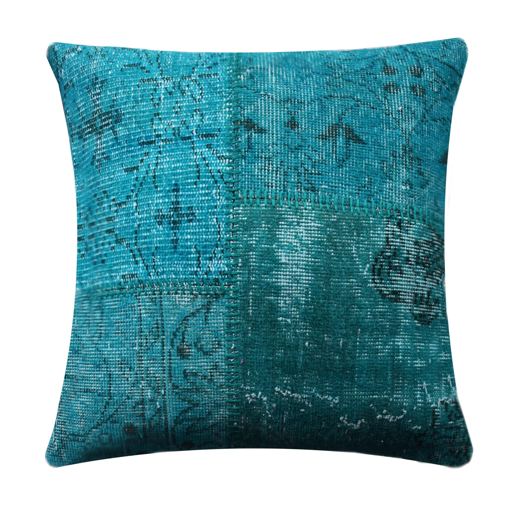 Bursa Handmade Over Dyed Cushion Cover 60X60 Sec0072Tl -  Cushions - ebarza Furniture UAE | Shop Modern Furniture in Abu Dhabi & Dubai - مفروشات ايبازرا في الامارات | تسوق اثاث عصري وديكورات مميزة في دبي وابوظبي
